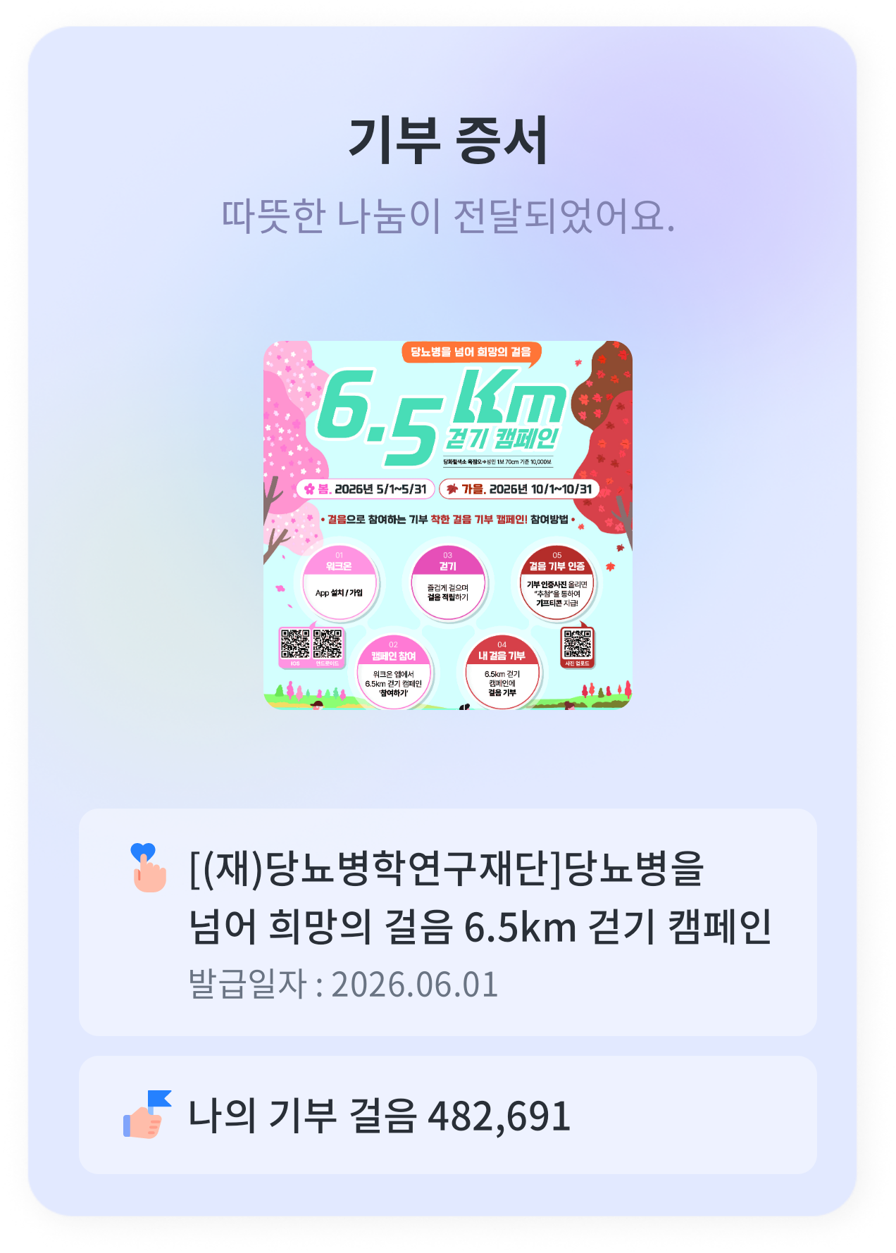 6.5km걷기캠페인