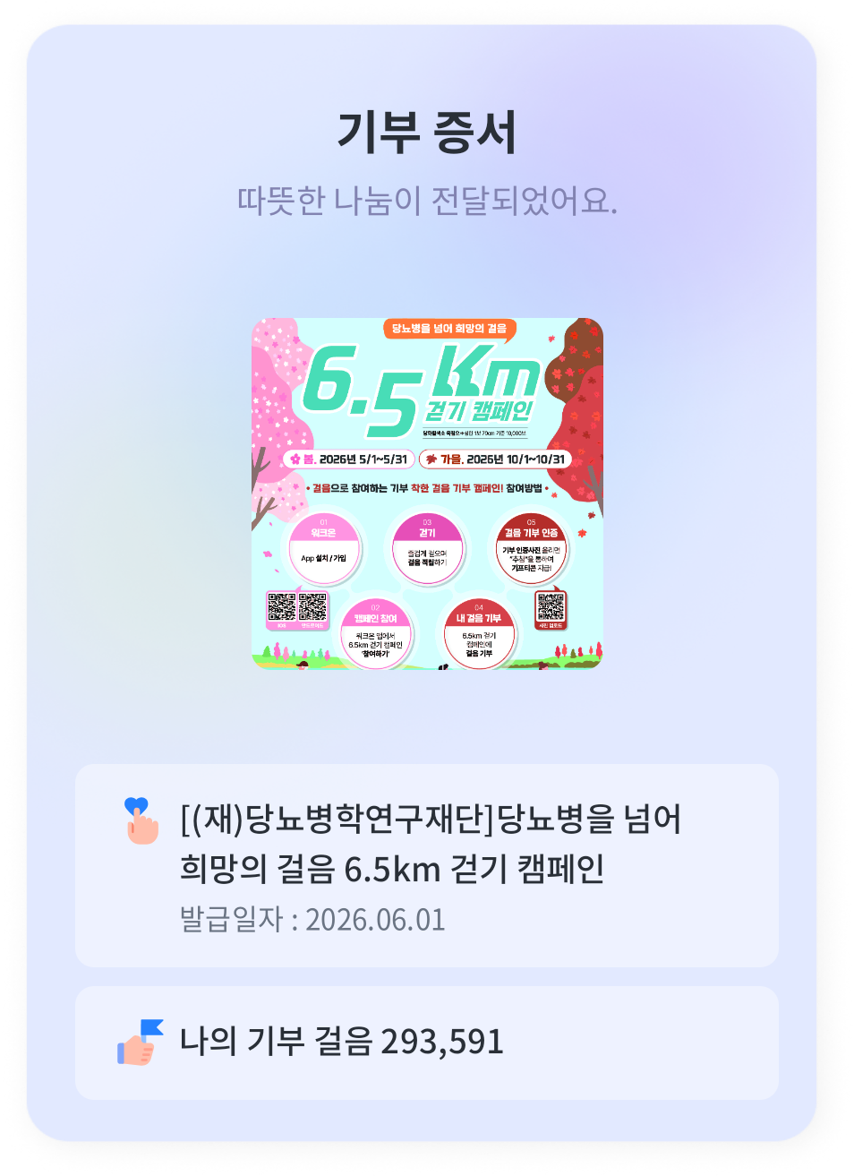 6.5km걷기캠페인