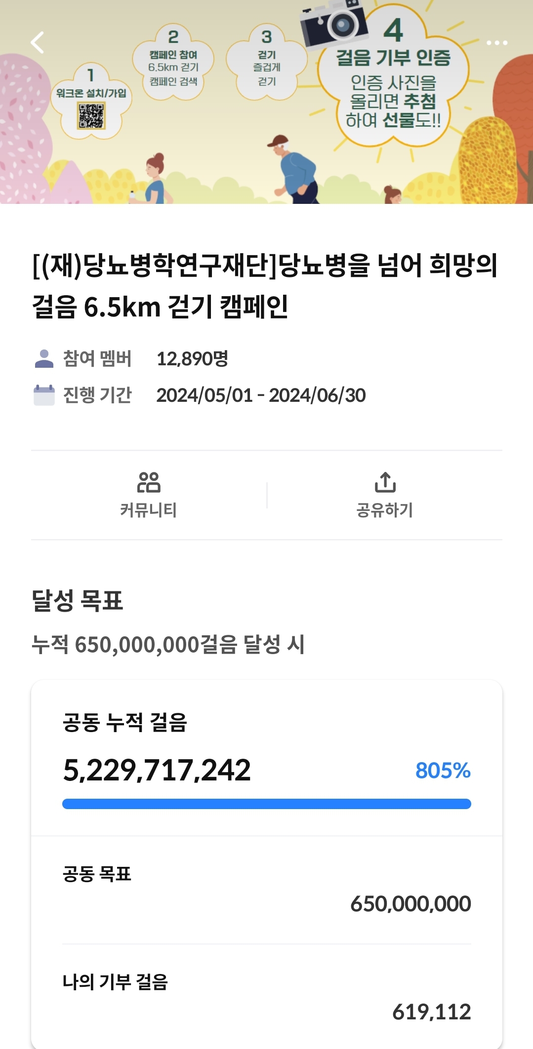 6.5km걷기캠페인